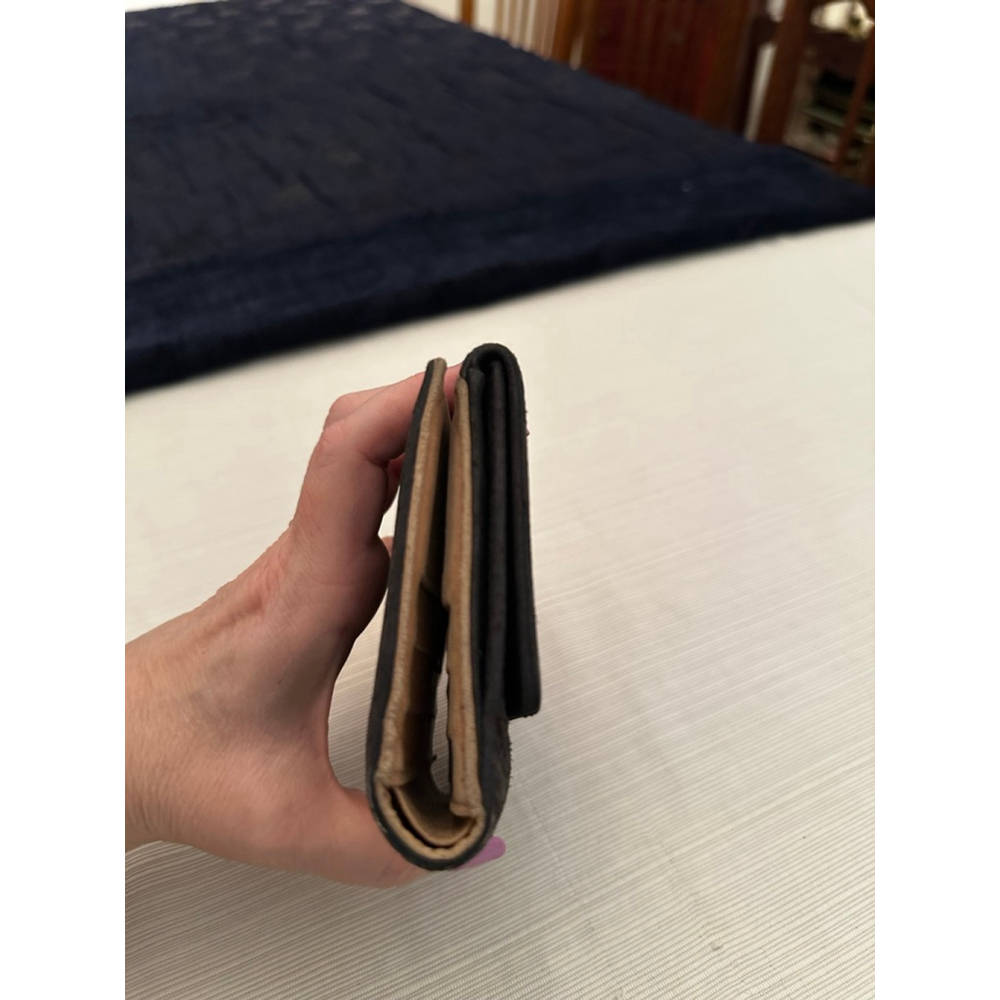 Chanel Black Quilted Leather Double Snap Wallet with Tan Interior - Picture 7 of 16